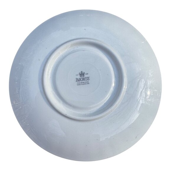 Duchess Fine Bone China Floral Teacup & Saucer Set Gold Trim Made In England Vtg - Picture 9 of 14